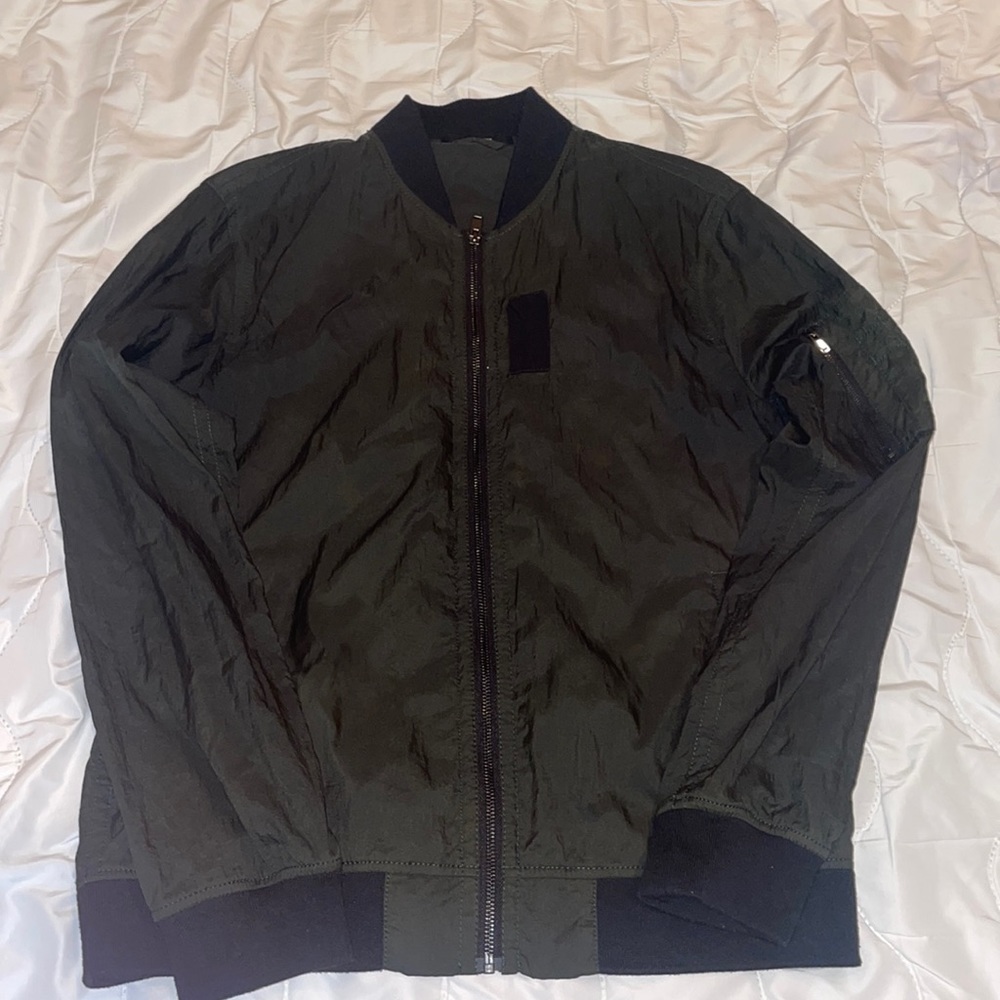 Dark Green Bomber Jacket